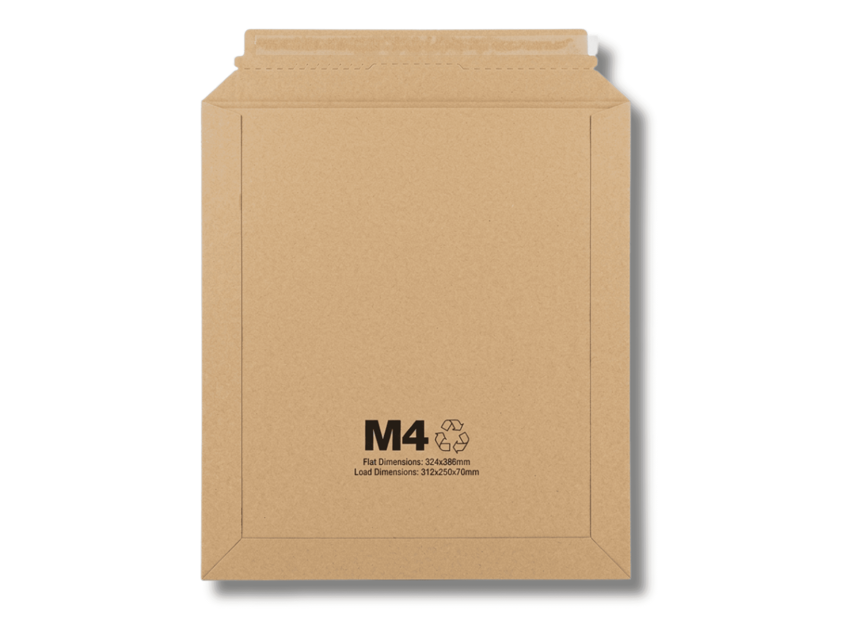 M4 rigid cardboard capacity mailer envelope 324x386mm with expandable gussets for shipping